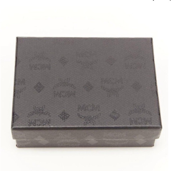 MCM red leopard gold studded flap cardholder micro crossbody chain bag - Picture 9 of 9